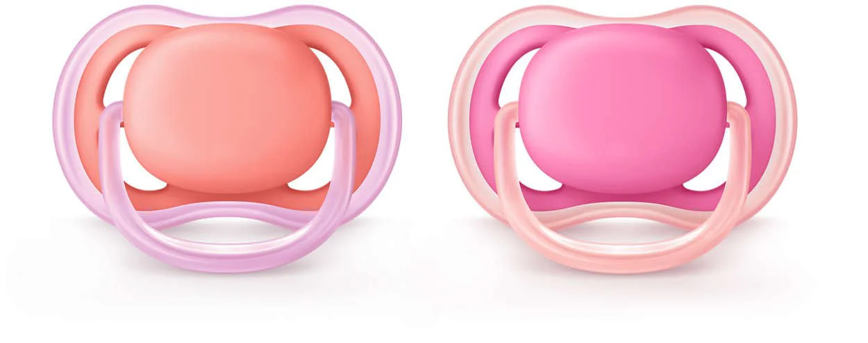 Suzete ortodontice Philips AVENT Ultra AIR Pink (6-18 luni), 2 buc. foto