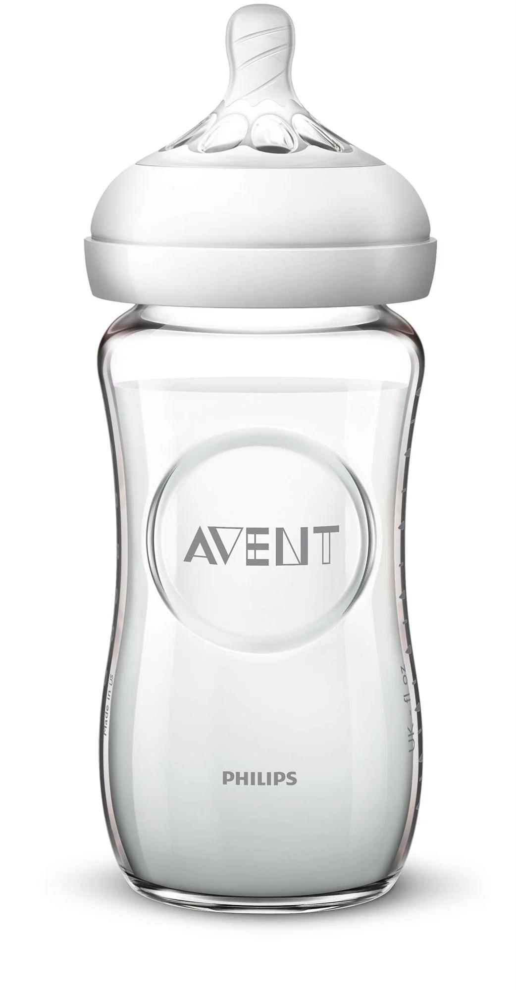Biberon din sticla Philips AVENT Natural, 240 ml foto