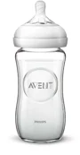 Biberon din sticla Philips AVENT Natural, 240 ml foto