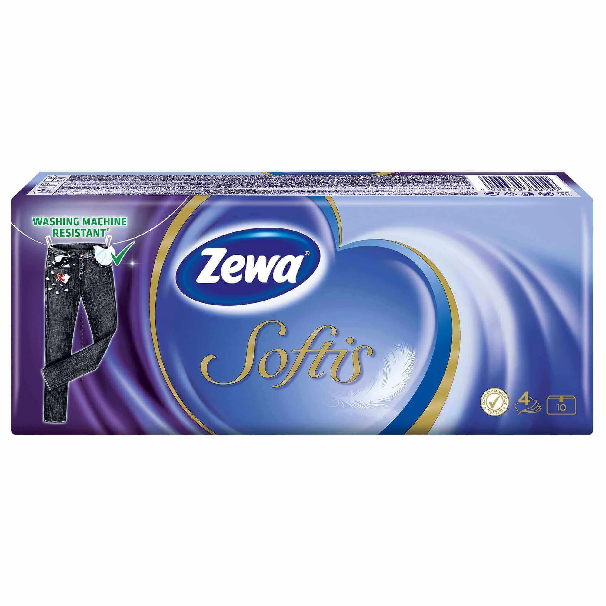 Servetele uscate Zewa Softis (4 straturi), 10x10 buc.
