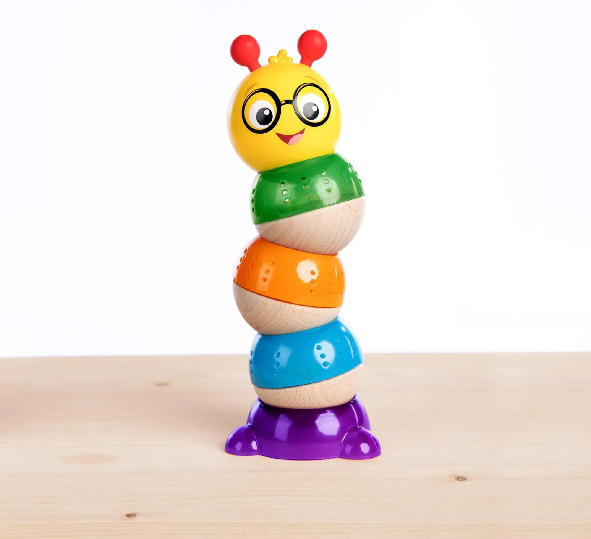 Jucarie de lemn muzicala Hape & Baby Einstein Balancing Cal