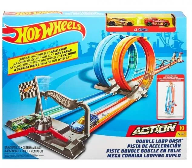 Set de joc Hot Wheels "Double Loop Dash" foto