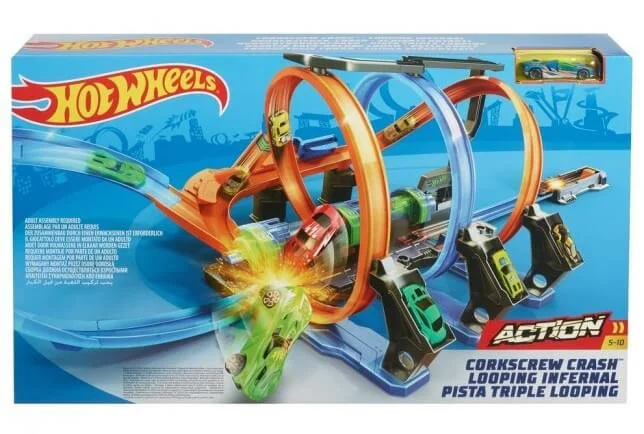 Set de joc Hot Wheels "Corkscrew Crash" foto