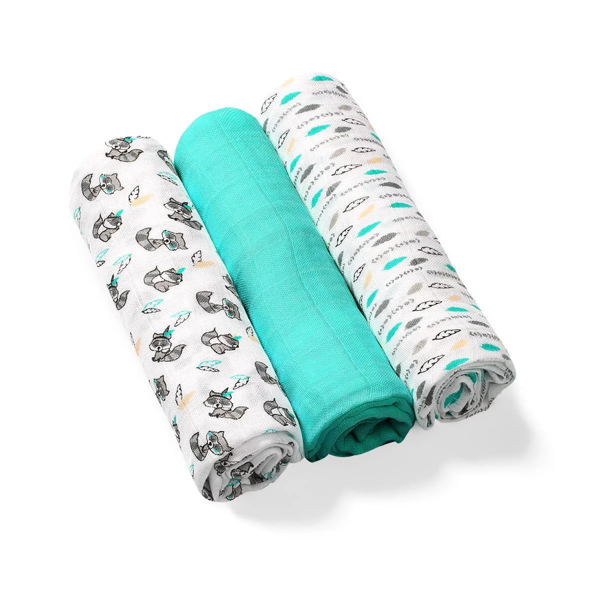 image for Pelinci textile BabyOno din fibre de bambus Menta, 3 buc. foto