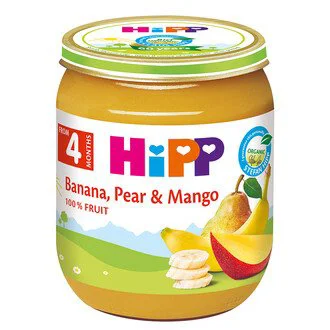 Piure HiPP Banane, pere si mango (4+ luni), 125 g foto