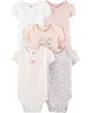 Carter's Set 5 piese - body floral/animalute/slogan/dungi/inimioare foto
