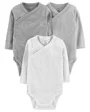 Carter's Set 3 piese Elefantel - body cu capse laterale foto