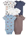 Carter's Set 5 piese - body Animalute/dungi foto