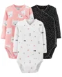 Carter's Set 3 piese Pisicute - body cu capse laterale foto