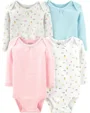 Carter's Set 4 piese - body buline/floral foto