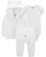 Carter's Set 3 piese Ursulet - hanorac, pantaloni si body foto