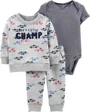 Carter's Set 3 piese Masinute - body, bluza si pantaloni foto