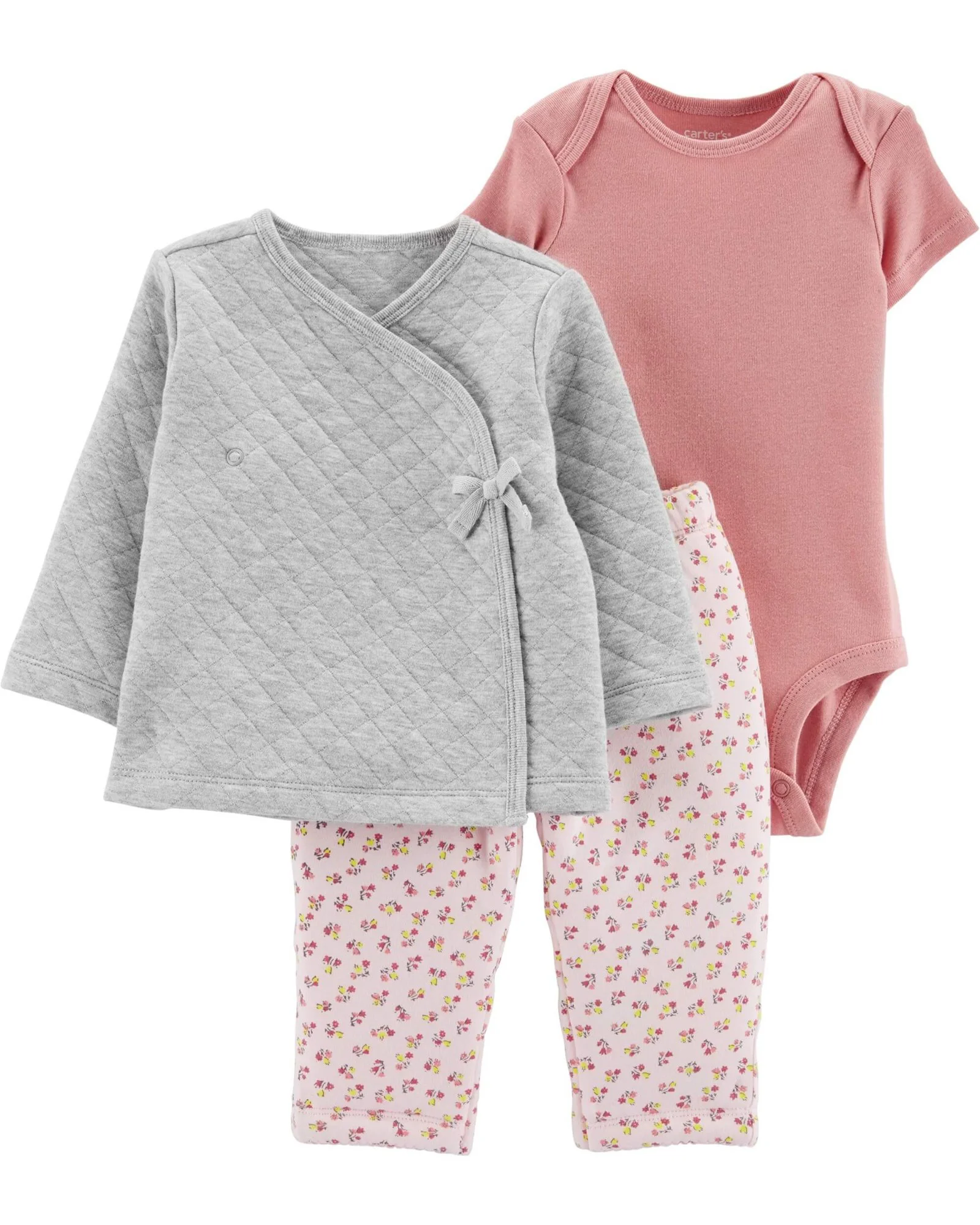 Carter's Set 3 piese - cardigan, body si pantaloni foto