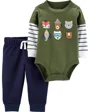Carter's Set 2 piese Animale - pantaloni si body foto