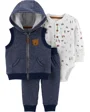 Carter's Set 3 piese Camping - vesta, body si pantaloni foto