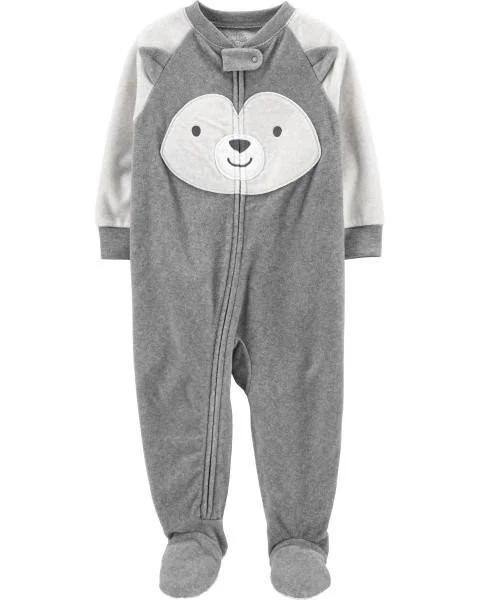 Carter's Pijama Fleece gri Husky foto