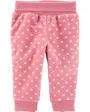 Carter's Pantaloni fleece cu inimioare