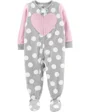 Carter's Pijama gri cu inimioara si buline foto