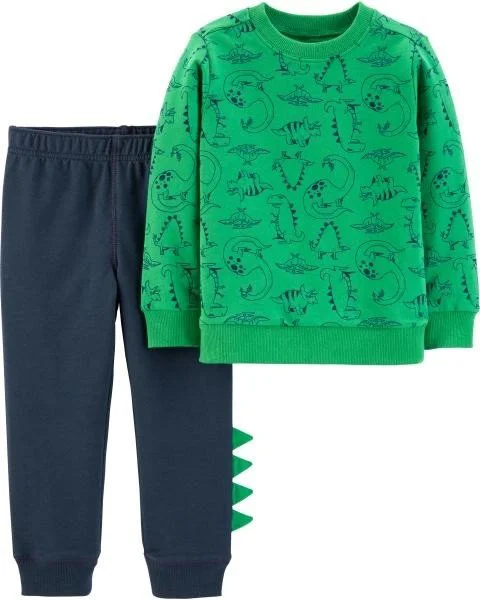 image for Carter's Set 2 piese Dinozaur - pantaloni si bluza foto