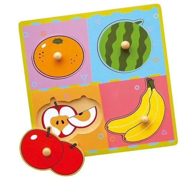 Puzzle din lemn Viga Toys Fruits foto