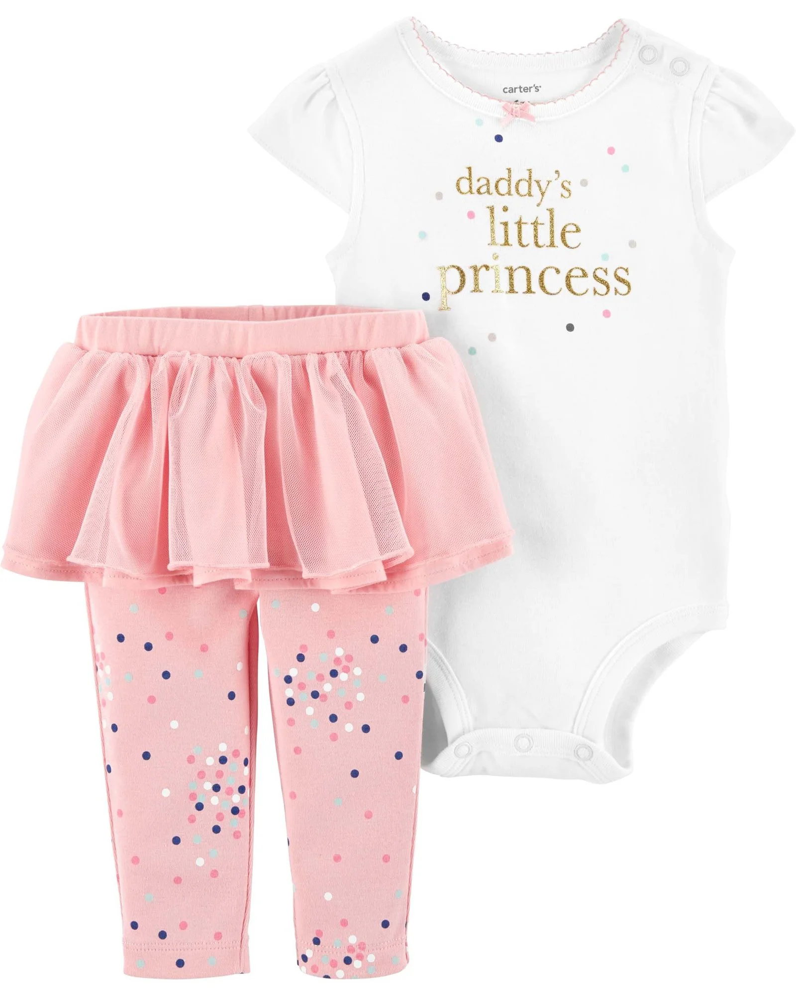 Carter's Set 2 piese Printesa - body si colanti cu fustita tutu foto