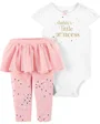 Carter's Set 2 piese Printesa - body si colanti cu fustita tutu foto