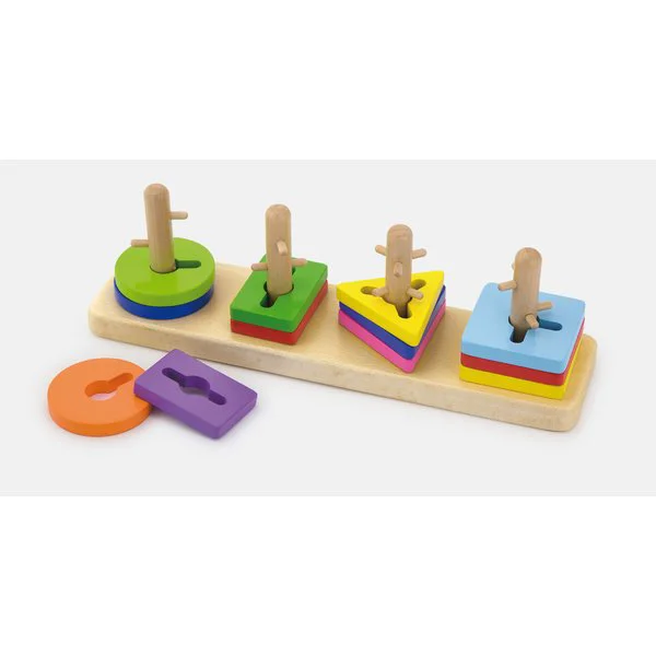 Jucarie educativa din lemn Viga Toys Maze Puzzle foto