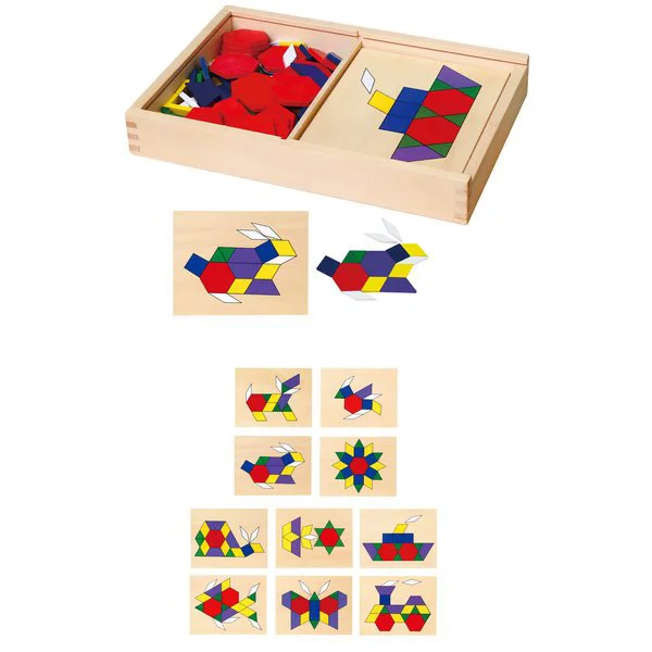 Игровой набор Viga Toys Pattern Board & Blocks