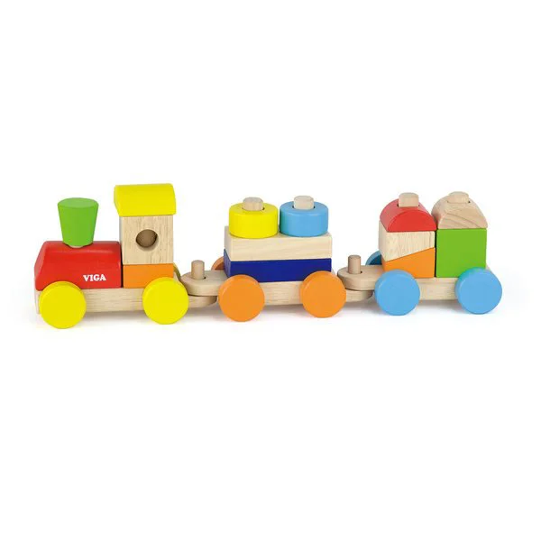 Игровой набор Viga Toys Colorful Stacking Train foto