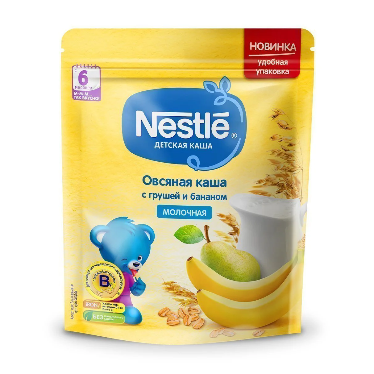 image for Каша молочная овсяная Nestle с грушей и бананом (6+ мес.), 220 г foto