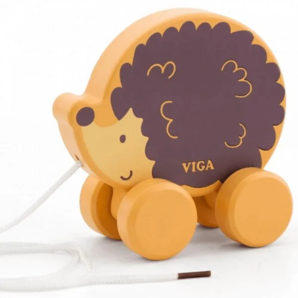 Деревянная игрушка Viga Toys Pull Along Hedgehog foto