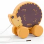 Jucarie din lemn Viga Toys Pull Along Hedgehog foto