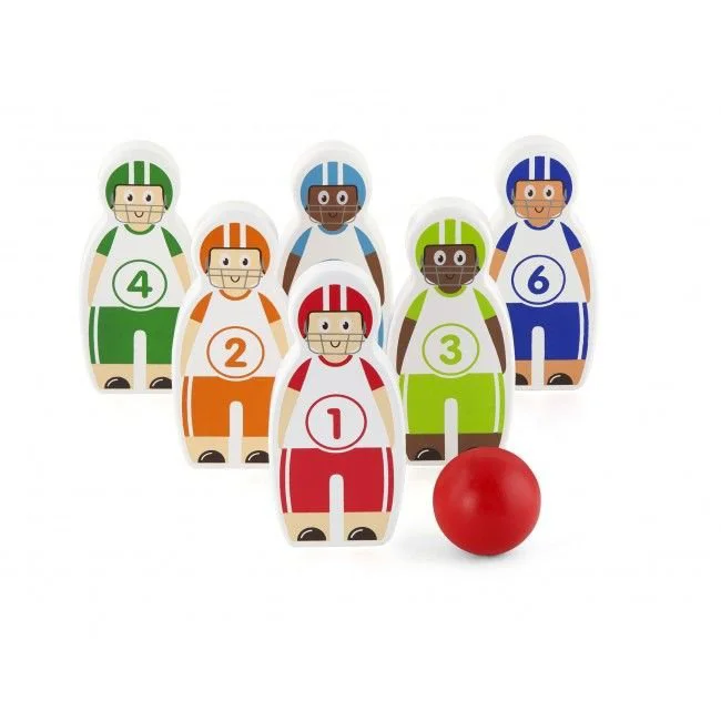 Set de joc din lemn Viga Toys Bowling foto