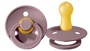 Suzeta rotunda BIBS Heather din latex (0-6 luni) foto
