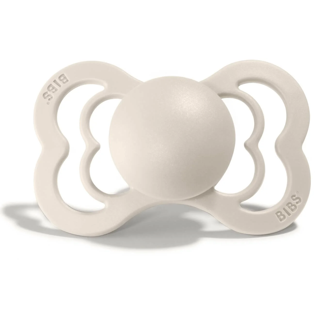 Suzeta ortodontica BIBS Supreme Ivory din latex (0-6 luni) foto