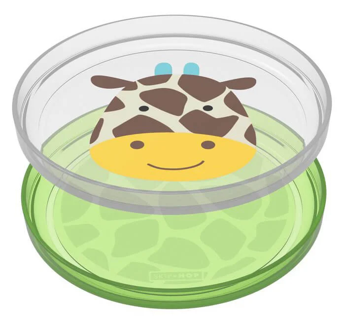 Набор из 2-х тарелок с нескользящим дном Skip Hop Zoo Жираф foto