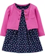 Carter's Set 2 piese Floral - rochita si cardigan foto