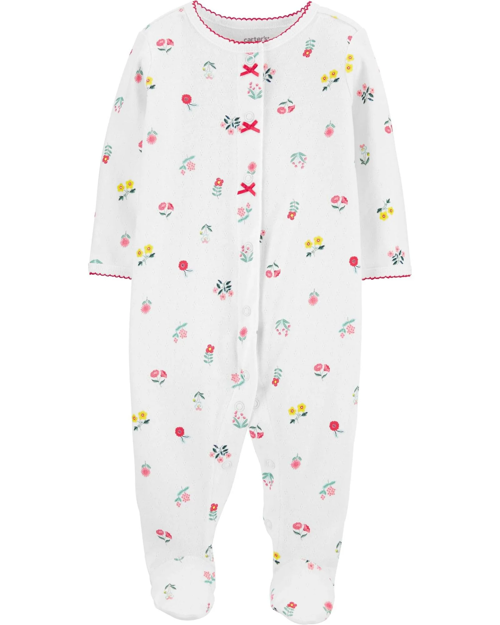 Carter's Pijama cu capse Floricele foto