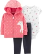 Carter's Set 3 piese Unicorn - hanorac cu gluga, body si pantaloni foto