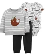 Carter's Set 3 piese Lenes - body, bluza si pantaloni foto