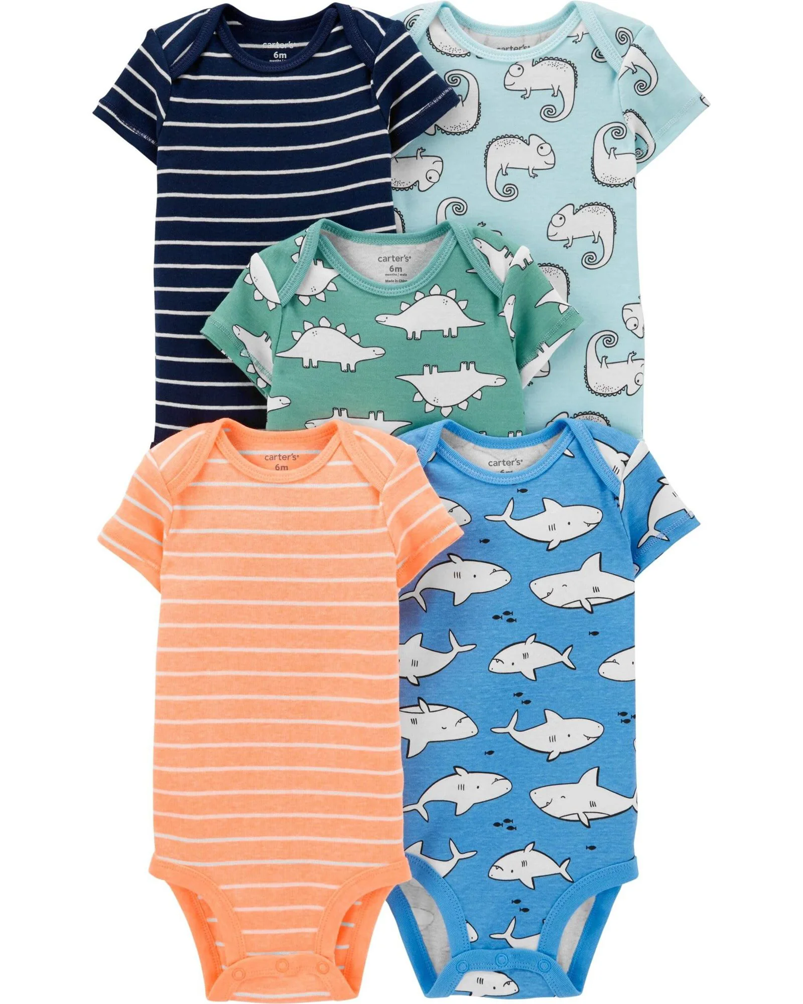 Carter's Set 5 piese - body Animale foto