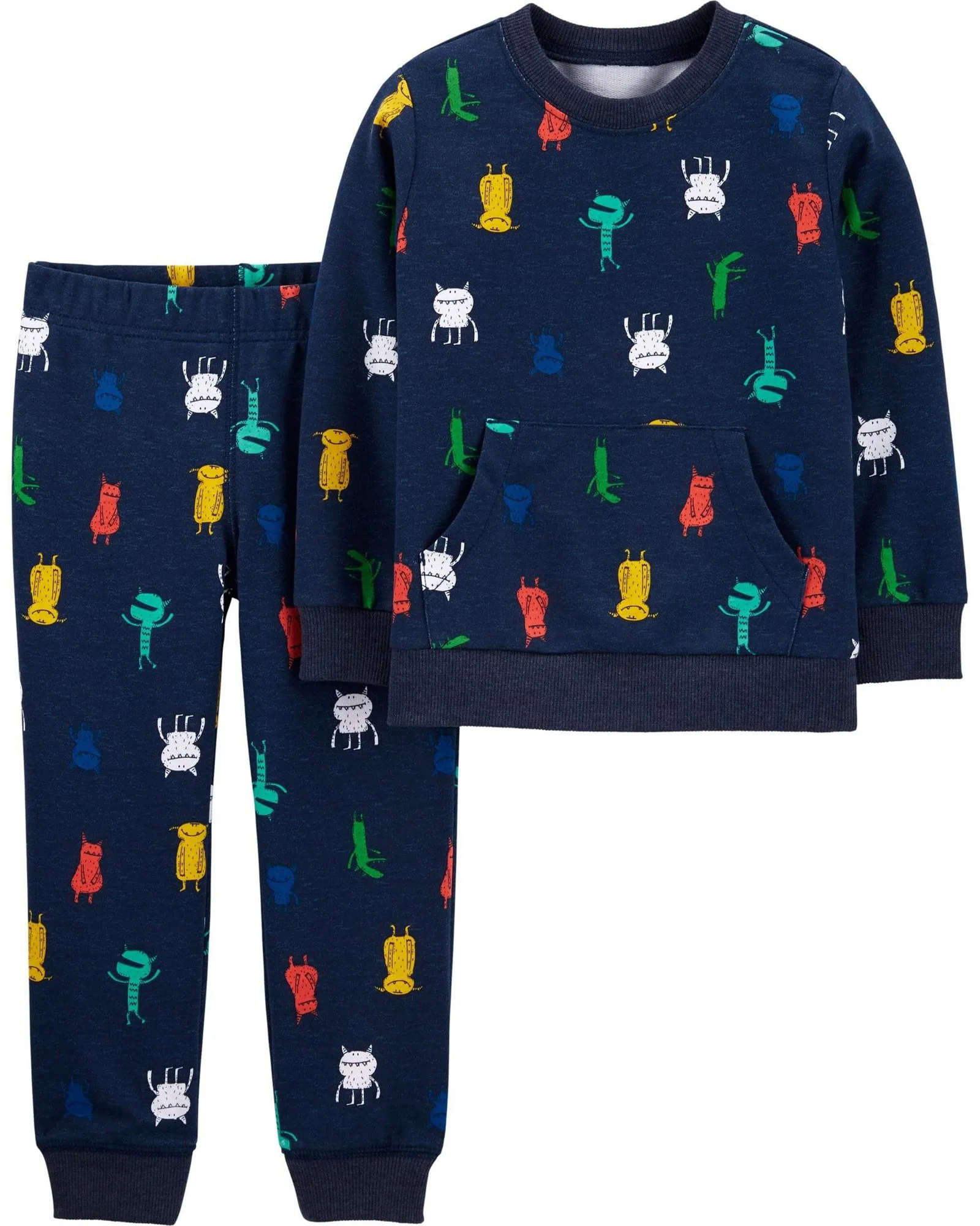 Carter's Set 2 piese Monstruleti - bluza si pantaloni foto