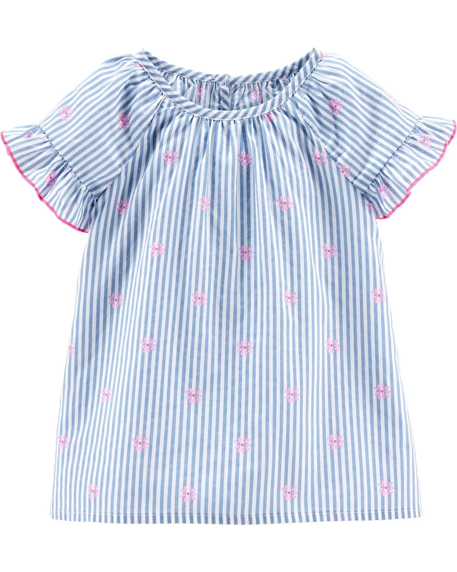 OshKosh Top elegant cu volanase si dungi