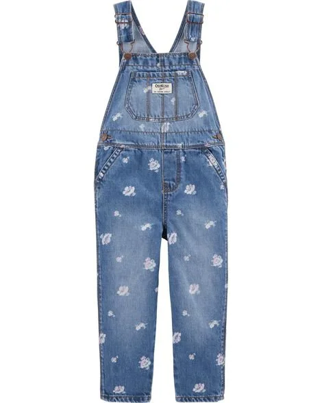 OshKosh Salopeta denim cu flori