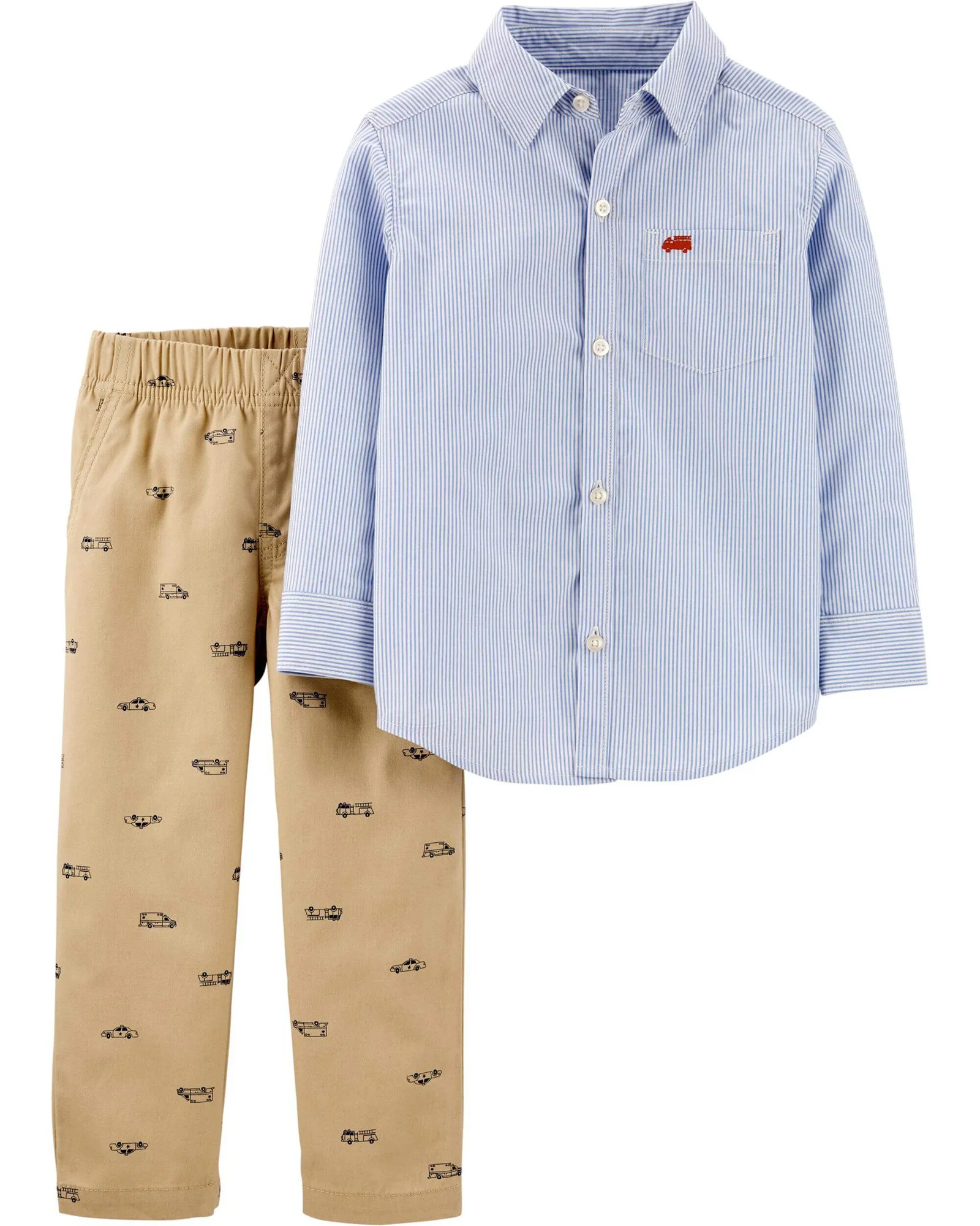 Carter's Set 2 piese - camasa si pantaloni cu print foto
