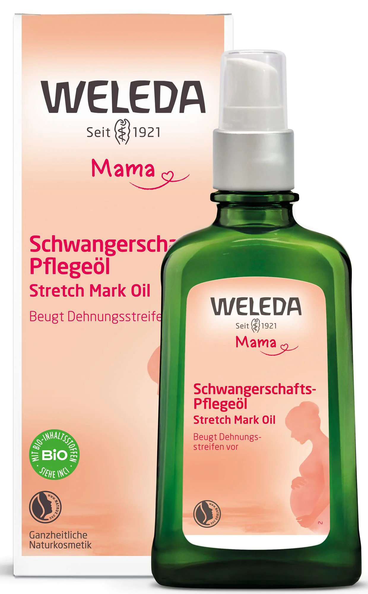 image for Ulei de corp pentru sarcina Weleda Mama anti-vergeturi, 100 ml foto