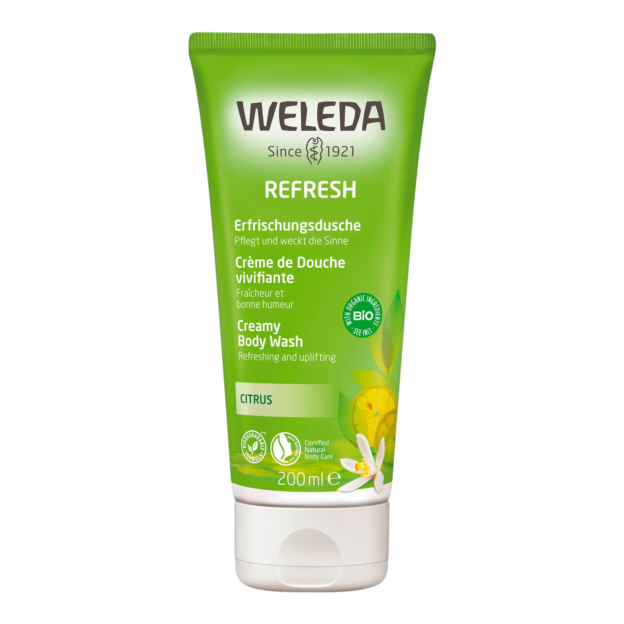 image for Lotiune de dus Weleda cu citrice Bio, 200 ml foto