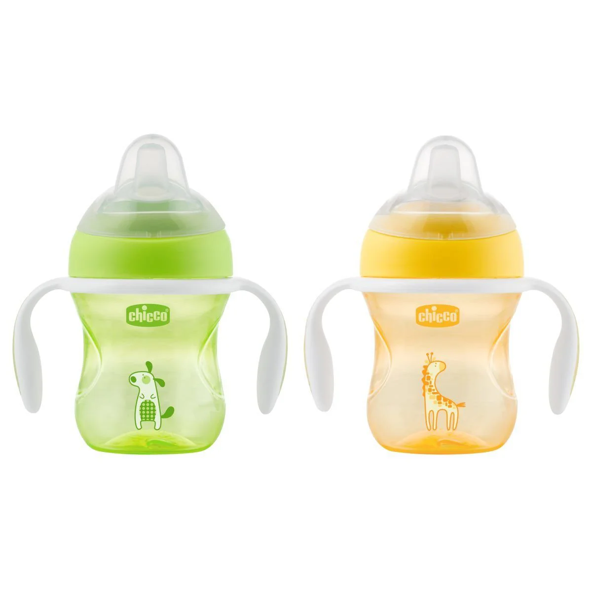 Canuta cu tetina moale Chicco Transition Cup (4+ luni), 150 ml