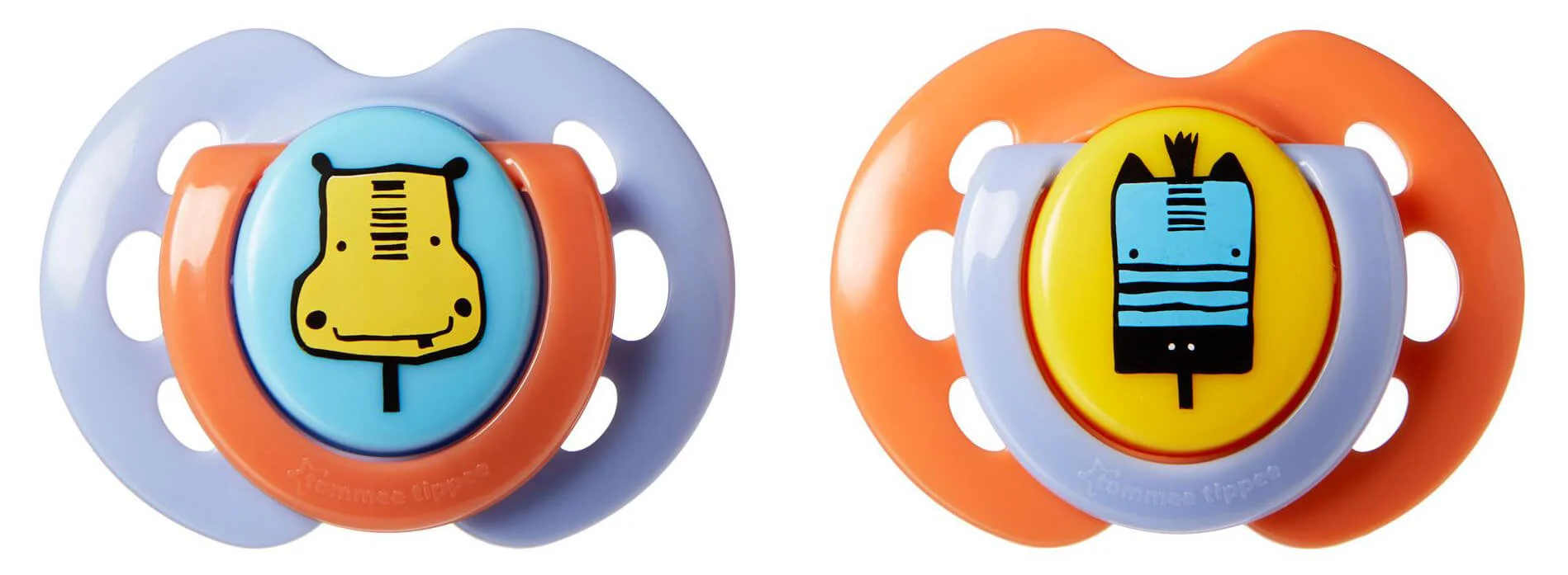 Силиконовая пустышка Tommee Tippee Fun Style (0-6 мес.), 2 шт.