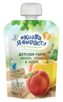 Пюре Когда Я вырасту яблоко, груша и персик (5+ мес.), 90 г foto